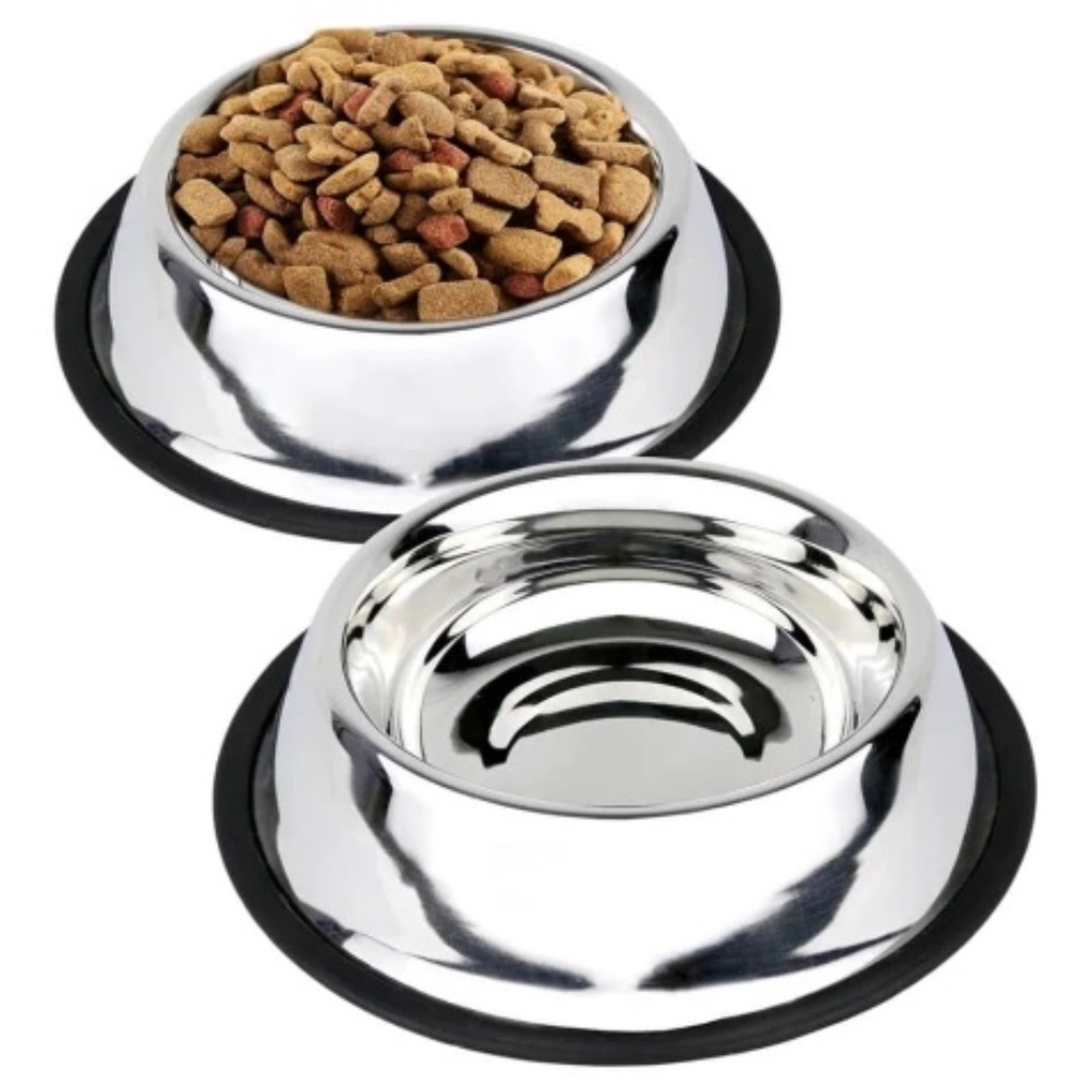 Stainless Steel Dog Bowls, Set of 2